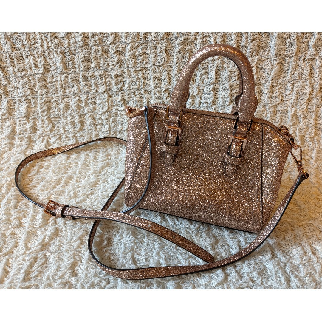 Michael Kors(マイケルコース)のマイケルコース●2way ショルダーバッグ ピンク グリッター●美品 レディースのバッグ(ショルダーバッグ)の商品写真