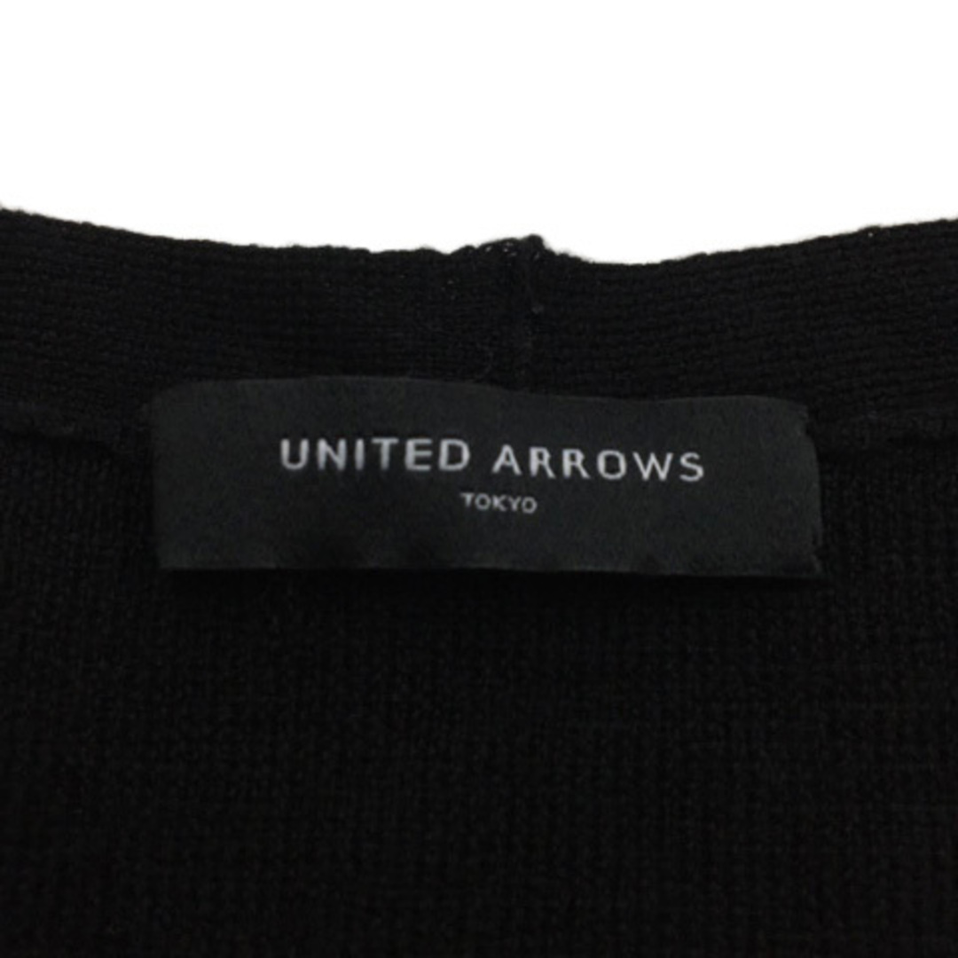 UNITED ARROWS(ユナイテッドアローズ)のユナイテッドアローズ セーター ニット Vネック 無地 ウール 長袖 黒 レディースのトップス(ニット/セーター)の商品写真