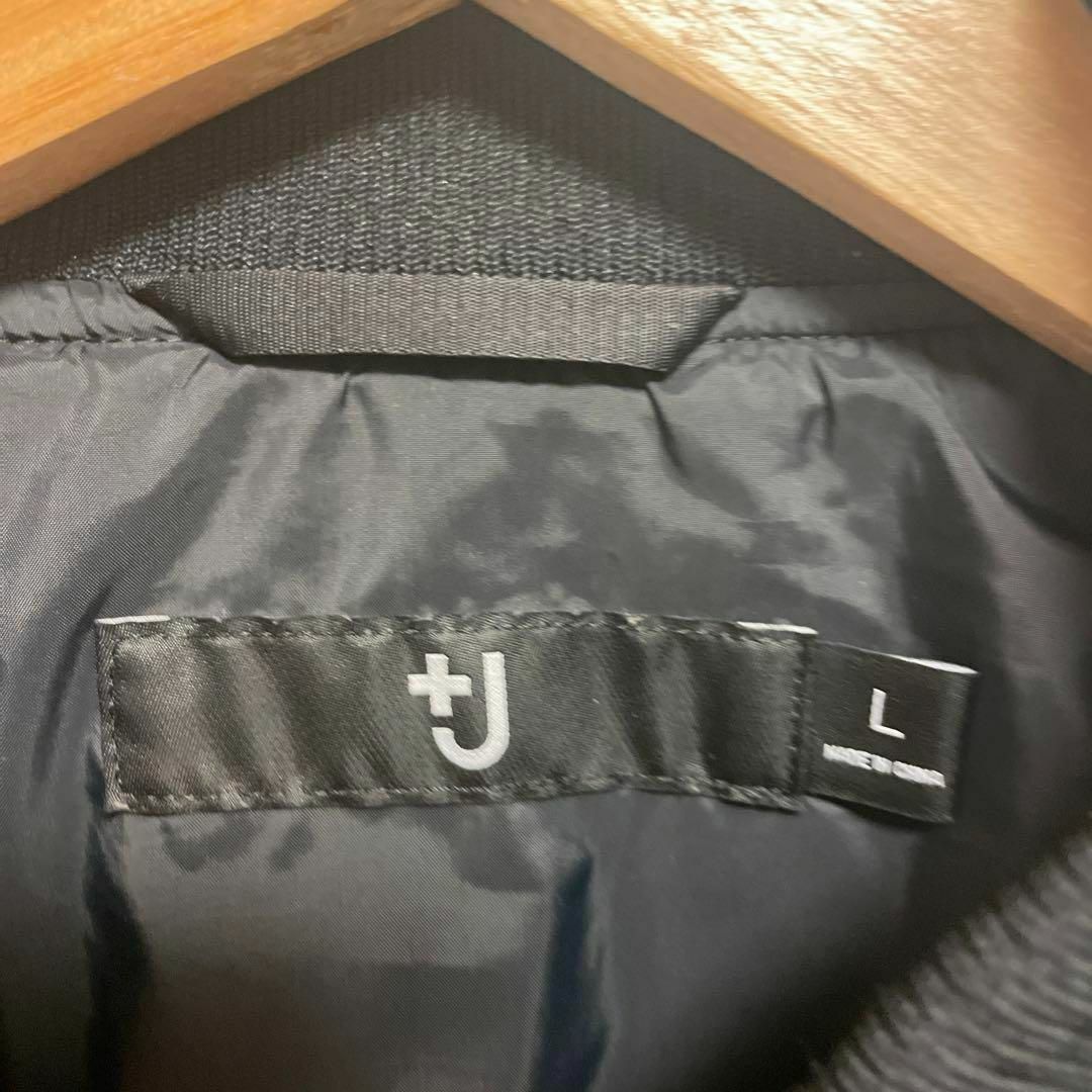 UNIQLO(ユニクロ)のUNIQLO ＋J オーバーサイズブルゾン　MA-1 ブラック　黒　L メンズのジャケット/アウター(ブルゾン)の商品写真