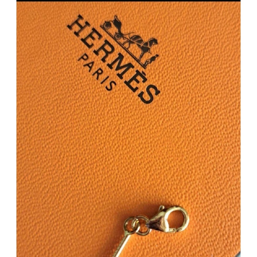 Hermes(エルメス)のエルメス HERMES Ｈロゴ ネックレス ポップアッシュ オレンジ ゴールド レディースのアクセサリー(ネックレス)の商品写真