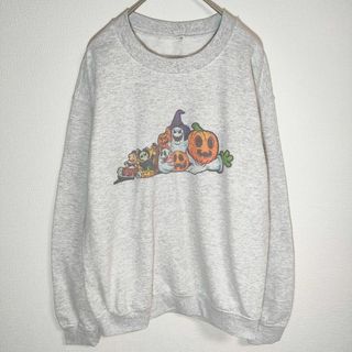 スウェット（M） トレーナー ハロウィン かわいい 輸入 古着 US 90s(トレーナー/スウェット)