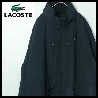 ラコステ(LACOSTE)の【希少】ラコステ ナイロンジャケット アウター 刺繍ロゴ フリース 入手困難(ナイロンジャケット)