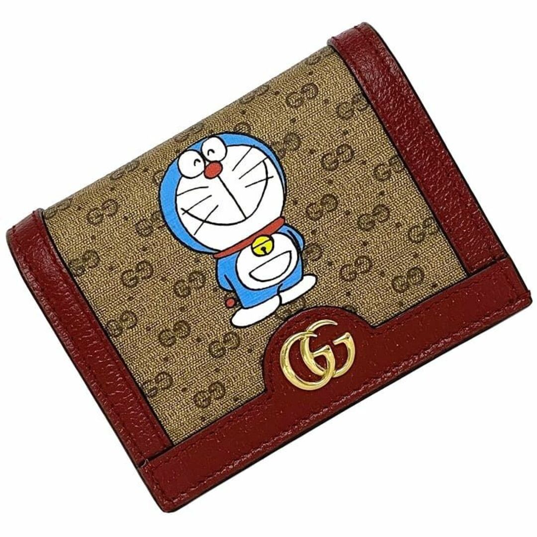 Gucci - グッチ 二つ折り 財布 ベージュ ボルドー 美品の通販 by
