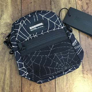 ネイバーフッド(NEIGHBORHOOD)のNEIGHBORHOOD ネイバーフッド 23SS SPIDERWEB DRAWSTRING BAG 231TQNH-CG01S スパイダーウェブ ドローストリング バッグ【7059-004】(ショルダーバッグ)