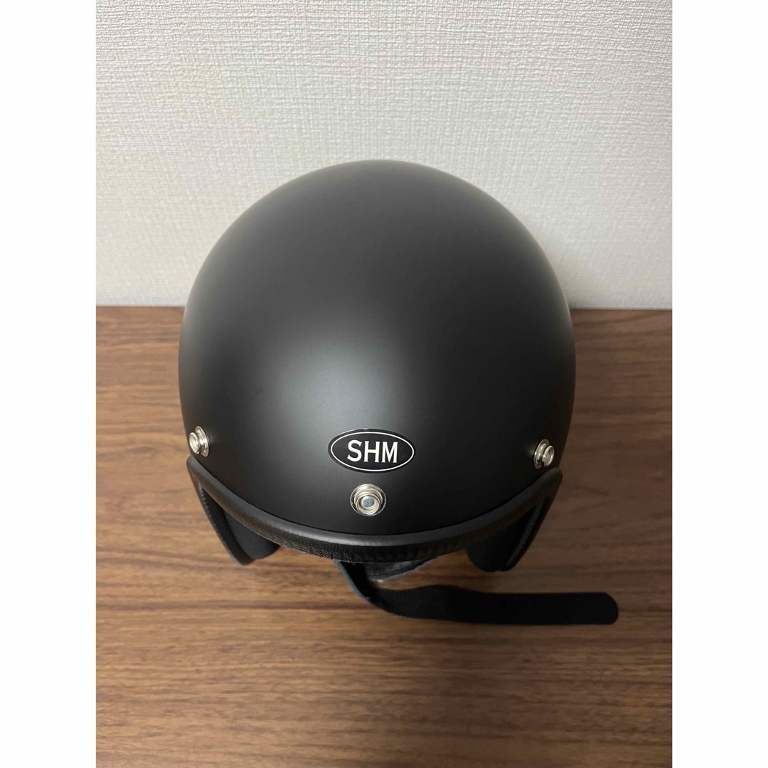 自動車/バイク【使用1回】SHM Lot-500 ジェットヘルメット L マットブラック