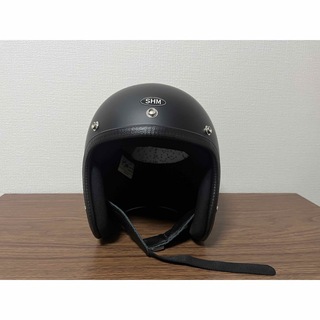 自動車/バイク【使用1回】SHM Lot-500 ジェットヘルメット L マットブラック