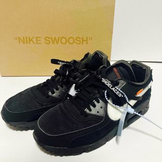 ナイキ(NIKE)のOFF-WHITE × NIKE AIR MAX 90 BLACK/CORN(スニーカー)