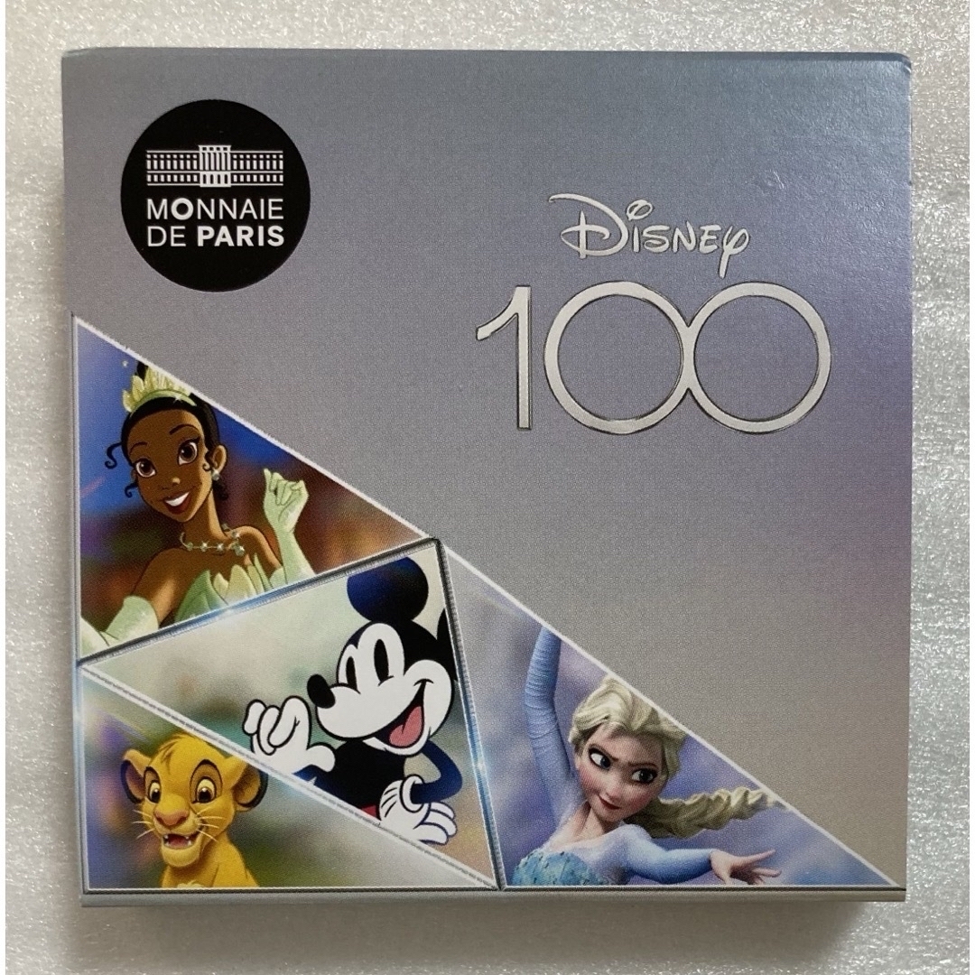 Disney(ディズニー)の2023 フランス　ディズニー100周年記念　100ユーロ銀貨 エンタメ/ホビーの美術品/アンティーク(貨幣)の商品写真