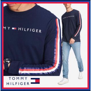 トミーヒルフィガー(TOMMY HILFIGER)のロング スリーブ Tシャツ トミー TOMMY ロゴ 日本未入荷 US/L(Tシャツ/カットソー(七分/長袖))