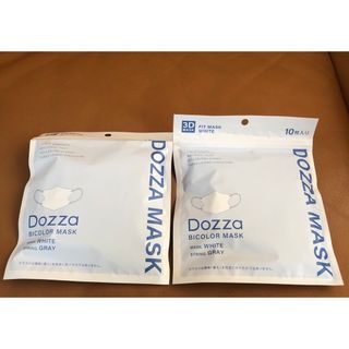 3Dマスク Dozza 10枚 ホワイト×紐グレー DOZZA (その他)