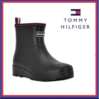 トミーヒルフィガー(TOMMY HILFIGER)のレイン ブーツ トミー Tommy 日本未入荷 ロゴ ブーティ 24cm(ブーツ)