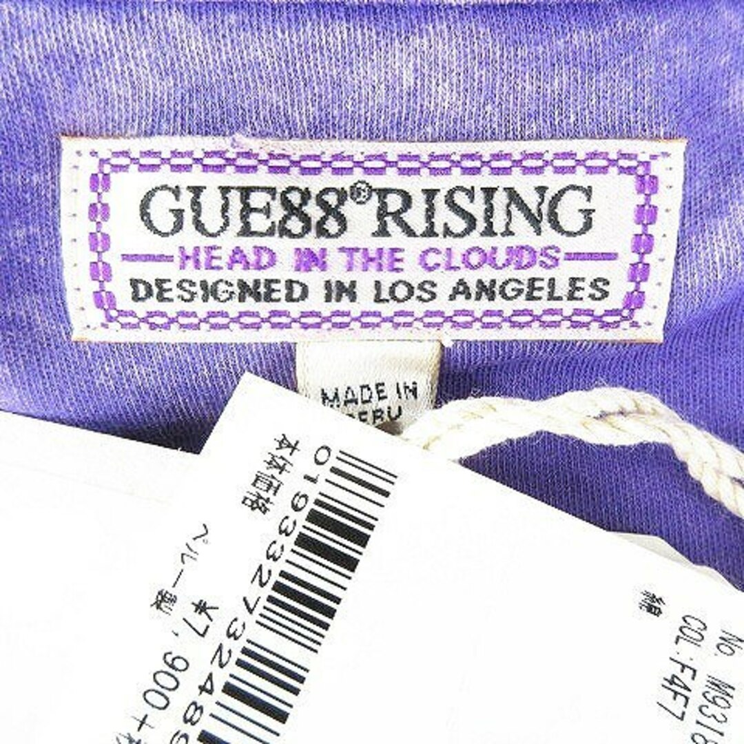 GUESS(ゲス)のゲス GUE88RISING Tシャツ 長袖 ロンT コットン ムラ染 M 紫 メンズのトップス(Tシャツ/カットソー(七分/長袖))の商品写真