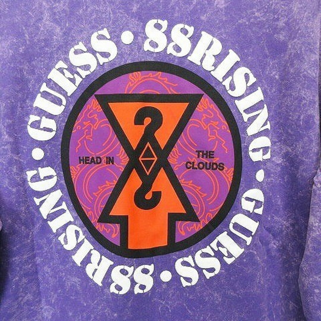 GUESS(ゲス)のゲス 19AW GUE88RISING Tシャツ 長袖 ロンT XS 紫 メンズのトップス(Tシャツ/カットソー(七分/長袖))の商品写真