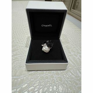 シャネル(CHANEL)のシャネル♡カメリアダイヤリング＆ピアス(リング(指輪))