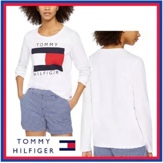 トミーヒルフィガー(TOMMY HILFIGER)のロング Tシャツ トミー Tommy ロゴ US/XLサイズ ユニセックス(Tシャツ/カットソー(七分/長袖))