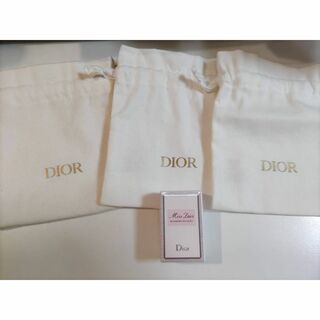 ディオール(Dior)のDior　ノベルティ　巾着3枚＋ミスディオールミニサイズ(その他)
