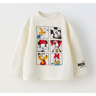 ザラキッズ(ZARA KIDS)のザラ ベビー ディズニー ミッキー フレンズ 長袖 Tシャツ(Tシャツ/カットソー)