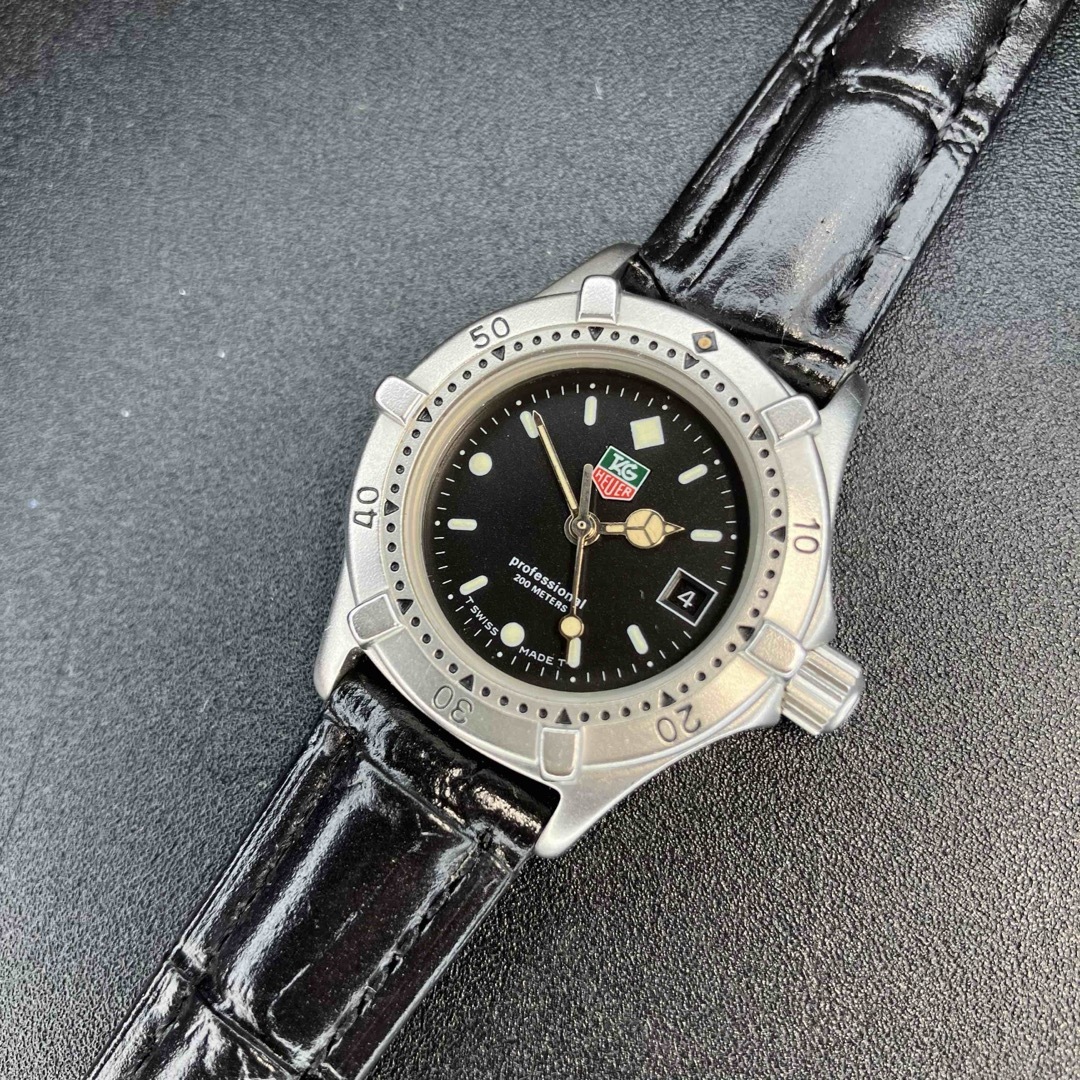 TAG Heuer(タグホイヤー)の【美品 正規品】 タグホイヤー ブラック レディース ボーイズ 腕時計 可動品 レディースのファッション小物(腕時計)の商品写真