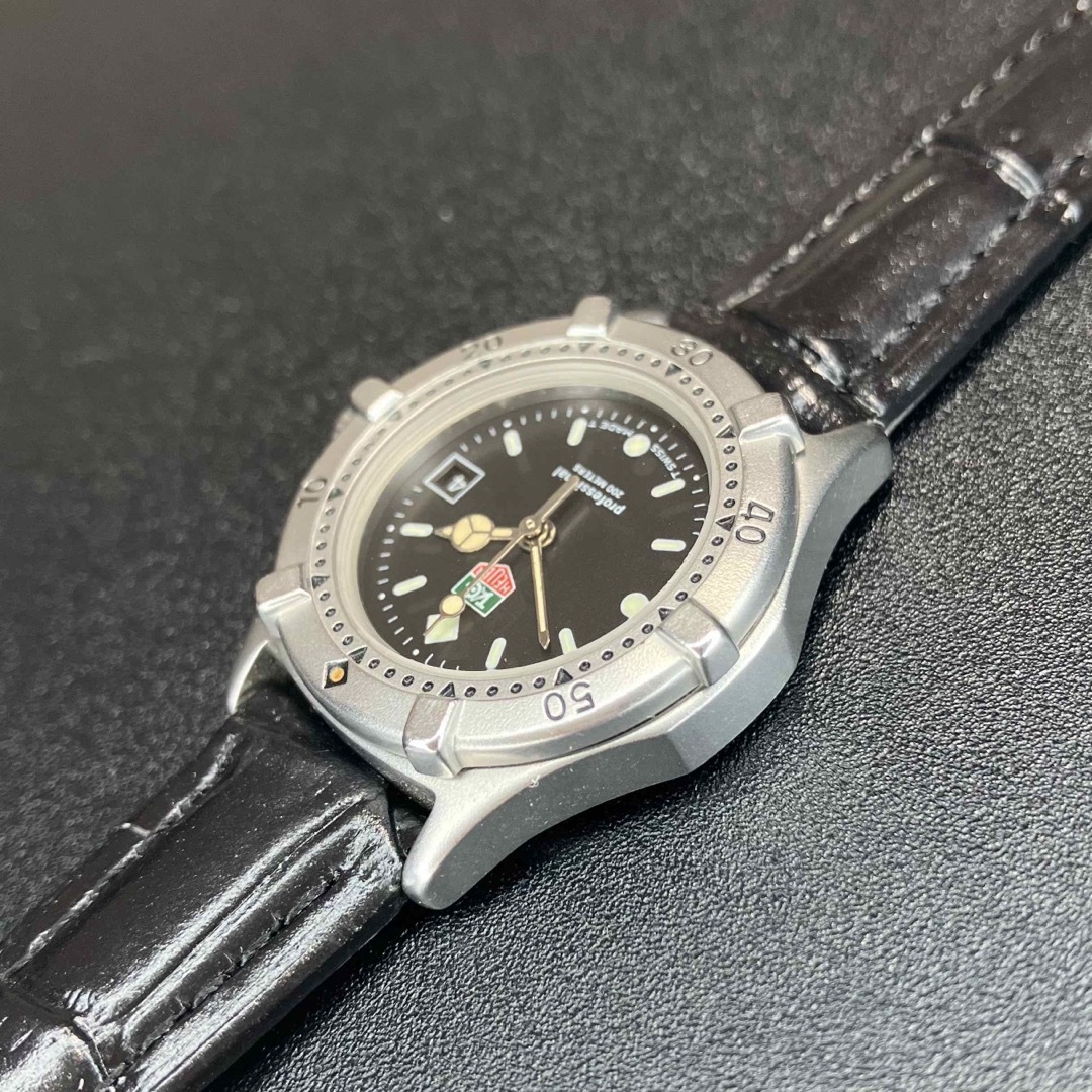 TAG Heuer(タグホイヤー)の【美品 正規品】 タグホイヤー ブラック レディース ボーイズ 腕時計 可動品 レディースのファッション小物(腕時計)の商品写真