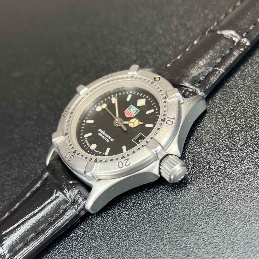 TAG Heuer(タグホイヤー)の【美品 正規品】 タグホイヤー ブラック レディース ボーイズ 腕時計 可動品 レディースのファッション小物(腕時計)の商品写真