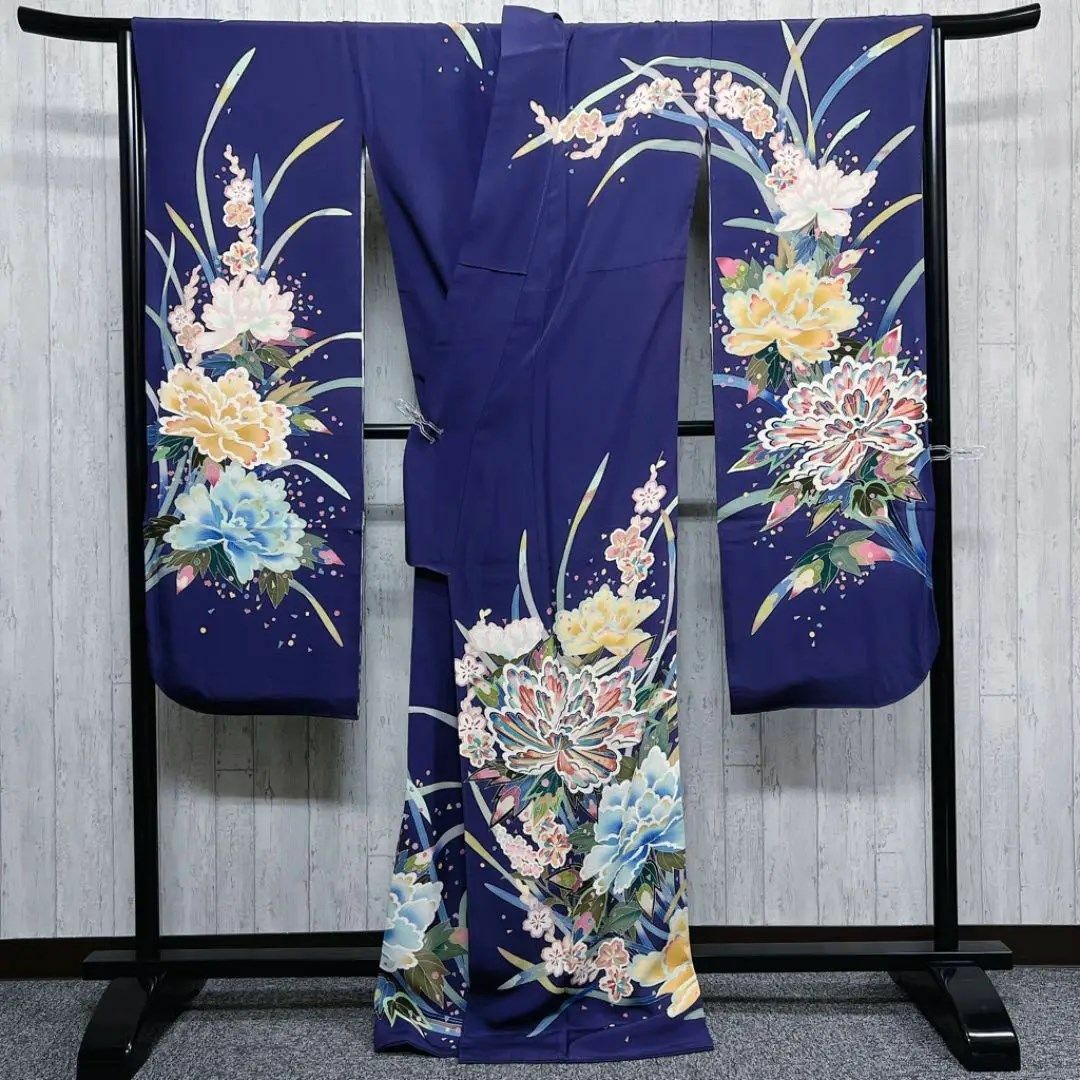 逸品】 京加賀友禅作家 松本健一作 紫色の振袖 晴れ着 成人式 逸品】 京加賀友禅作家 松本健一作 紫色の振袖 晴れ着 成人式