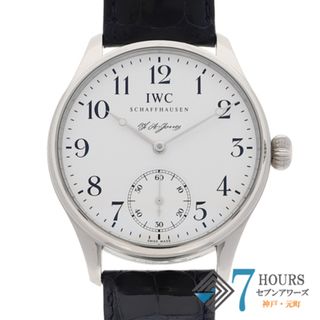 インターナショナルウォッチカンパニー(IWC)の【119099】IWC インターナショナルウォッチカンパニー  IW544202 ポルトギーゼ  F・A・ジョーンズ ホワイトダイヤル PT/レザー（クロコ） 手巻き 純正ボックス 腕時計 時計 WATCH メンズ 男性 男 紳士【中古】(腕時計(アナログ))