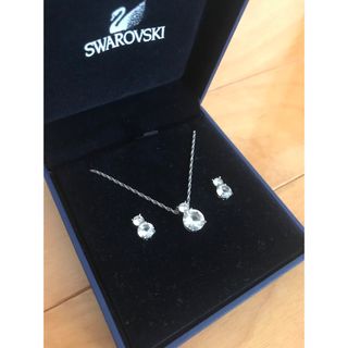 スワロフスキー(SWAROVSKI)の美品 SWAROVSKI スワロフスキー ネックレス ピアス アクセサリー(ピアス)