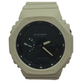 カシオ(CASIO)の◎◎CASIO カシオ G-SHOCK Gショック 腕時計 メンズ アナログ デジタル GA-2100-5A 八角形 ウレタン ベージュ 黒 ブラック  GA-2100-5ＡＪＦ 箱付き(腕時計(デジタル))