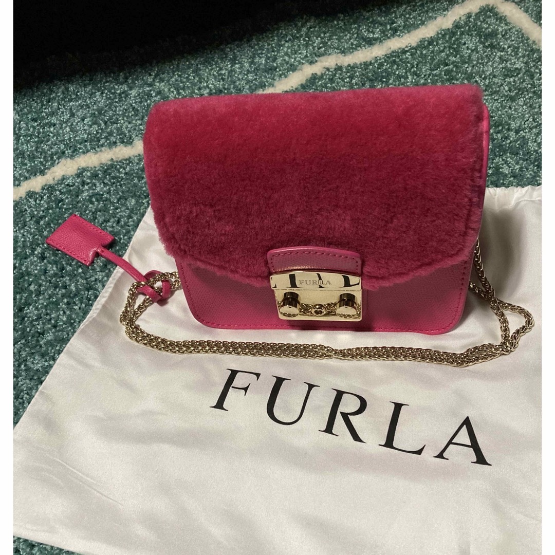 FURLA  ボアミニバックショルダーバッグ