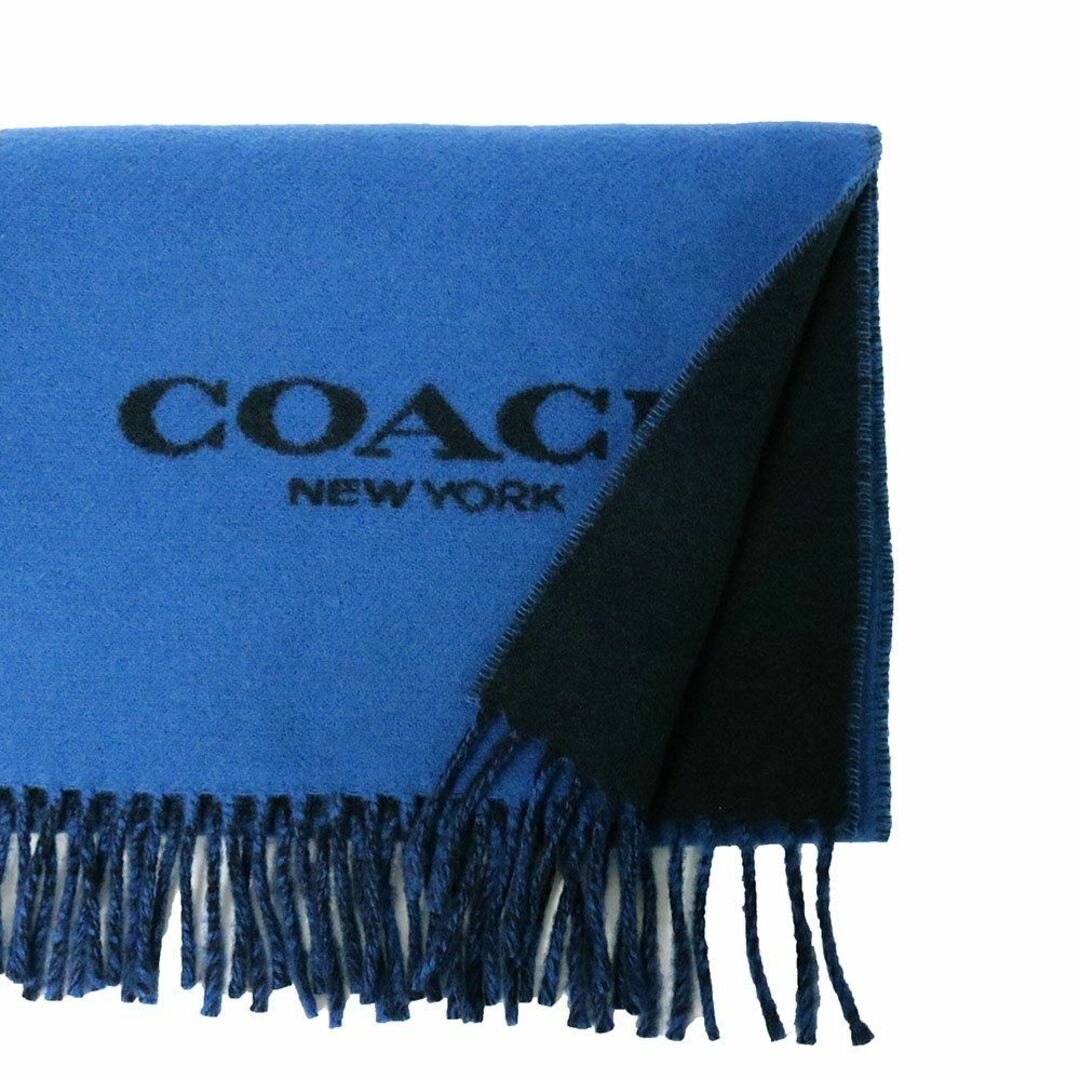 COACH(コーチ)の【新品未使用】コーチ COACH マフラー CK717 メンズレディース ネイビ レディースのファッション小物(マフラー/ショール)の商品写真