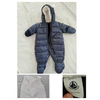 プチバトー(PETIT BATEAU)のPETIT BATEAU ベビー アウター ロンパース※おまけつき(ジャケット/コート)