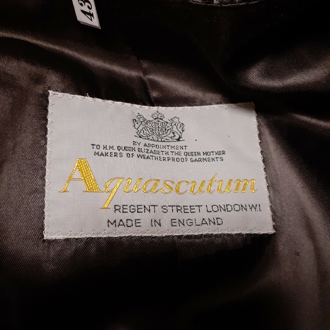 AQUA SCUTUM(アクアスキュータム)のAquascutum イングランド製　アイリッシュツイード　ステンカラーコート メンズのジャケット/アウター(ステンカラーコート)の商品写真