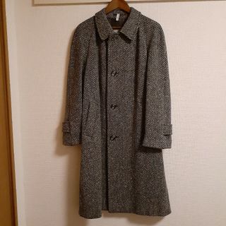 AQUA SCUTUM - Aquascutum イングランド製　アイリッシュツイード　ステンカラーコート