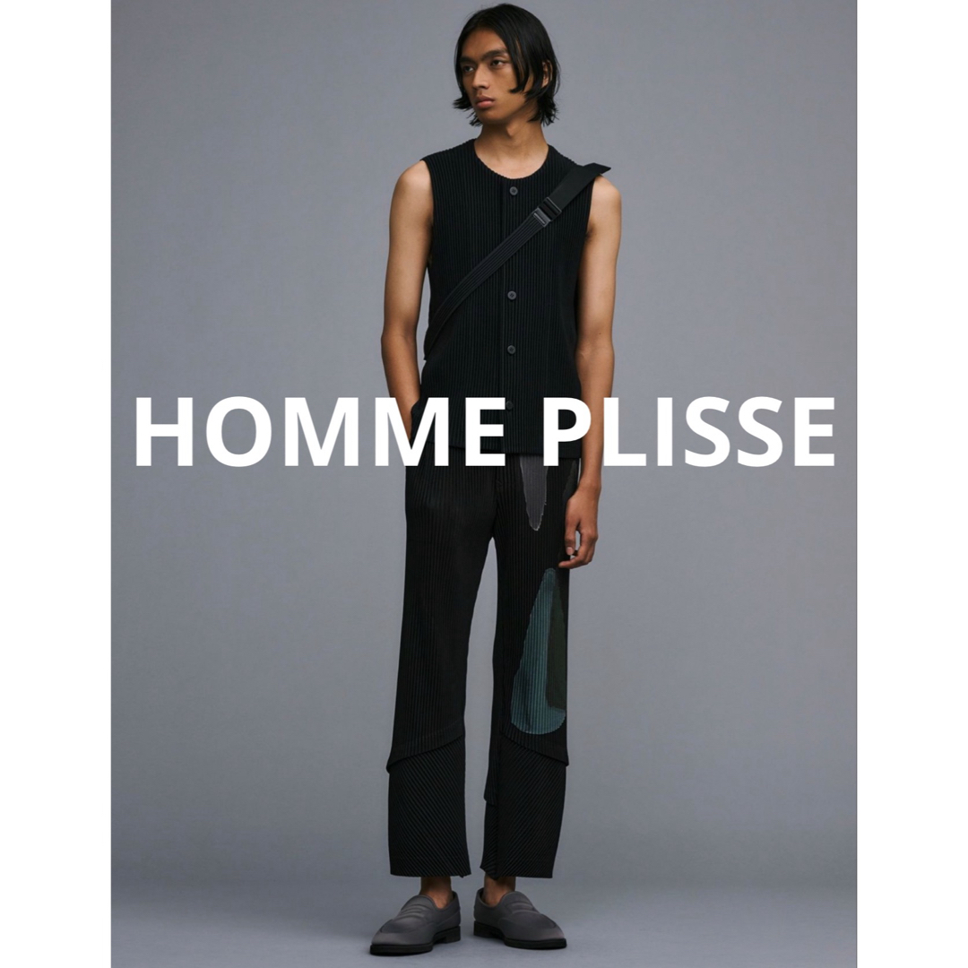 ISSEY MIYAKE(イッセイミヤケ)の新品 24ss homme plisse アートペイント柄 プリーツパンツ メンズのパンツ(スラックス)の商品写真