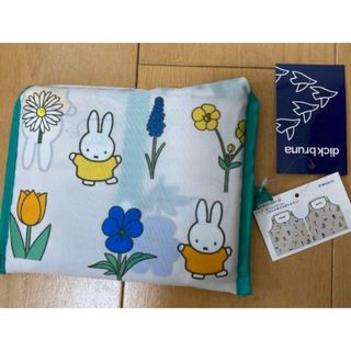 ミッフィー(miffy)の新品未使用　ミッフィー　エコバッグ　フラワー　花柄(キャラクターグッズ)