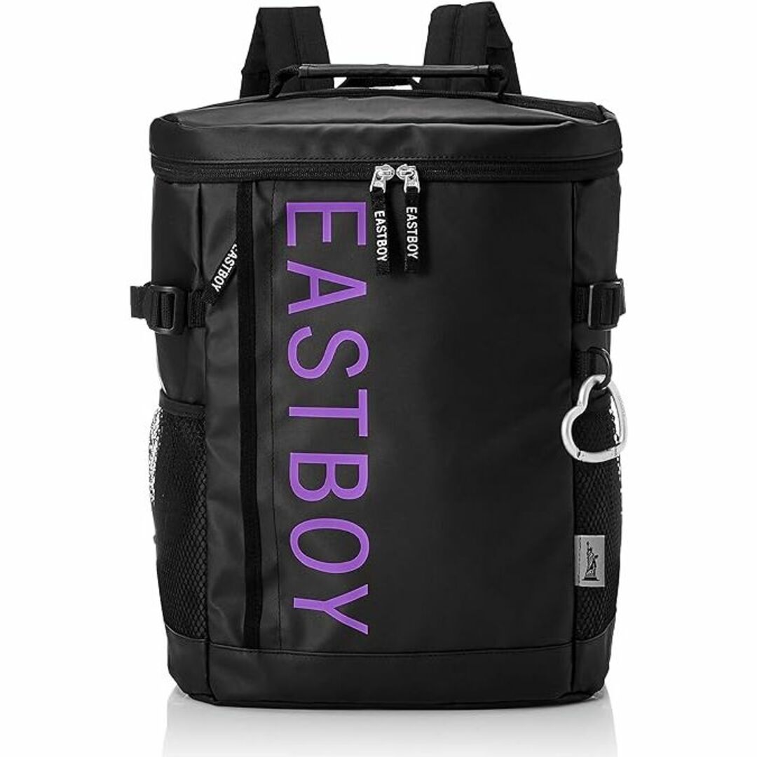 EASTBOY(イーストボーイ)の新品送料無料[イーストボーイ]スクエアリュック ブラックパープル EBY19 レディースのバッグ(リュック/バックパック)の商品写真