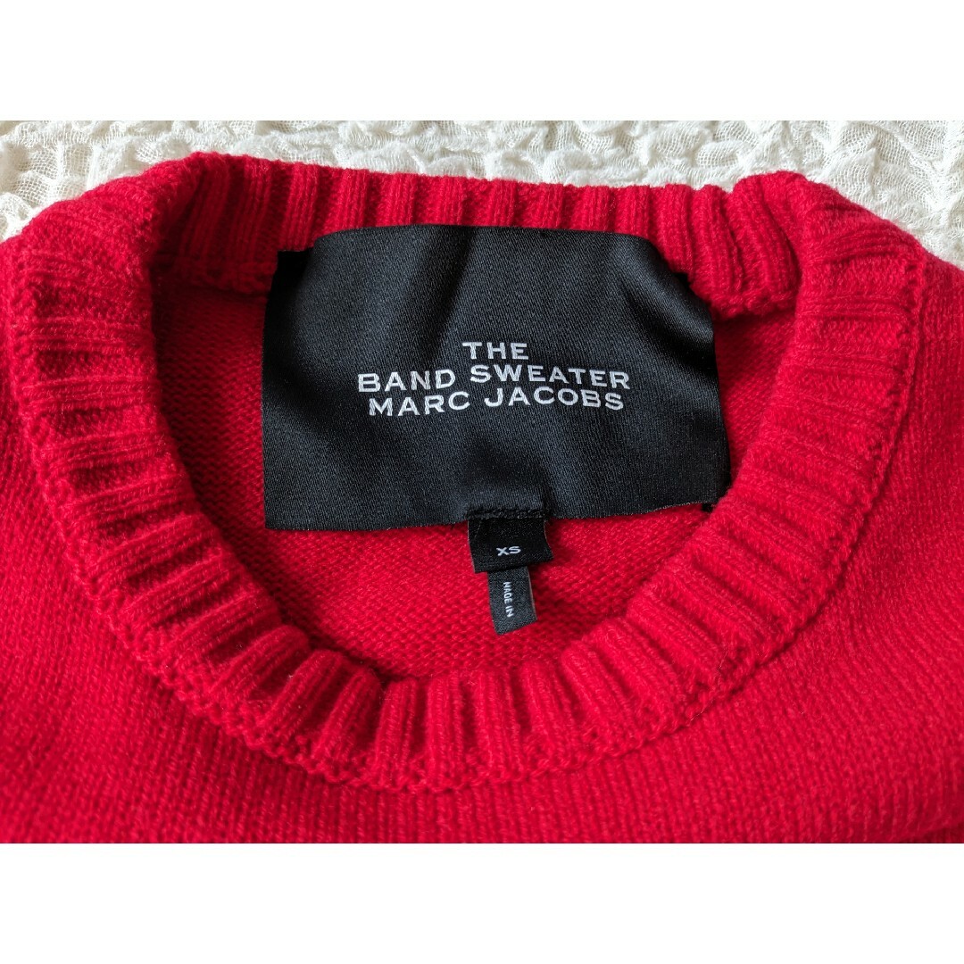 MARC JACOBS - マークジェイコブス◇ニット セーター 赤 音符 XS MARC JACOBS - マークジェイコブス◇ニット セーター 赤 音符 XS