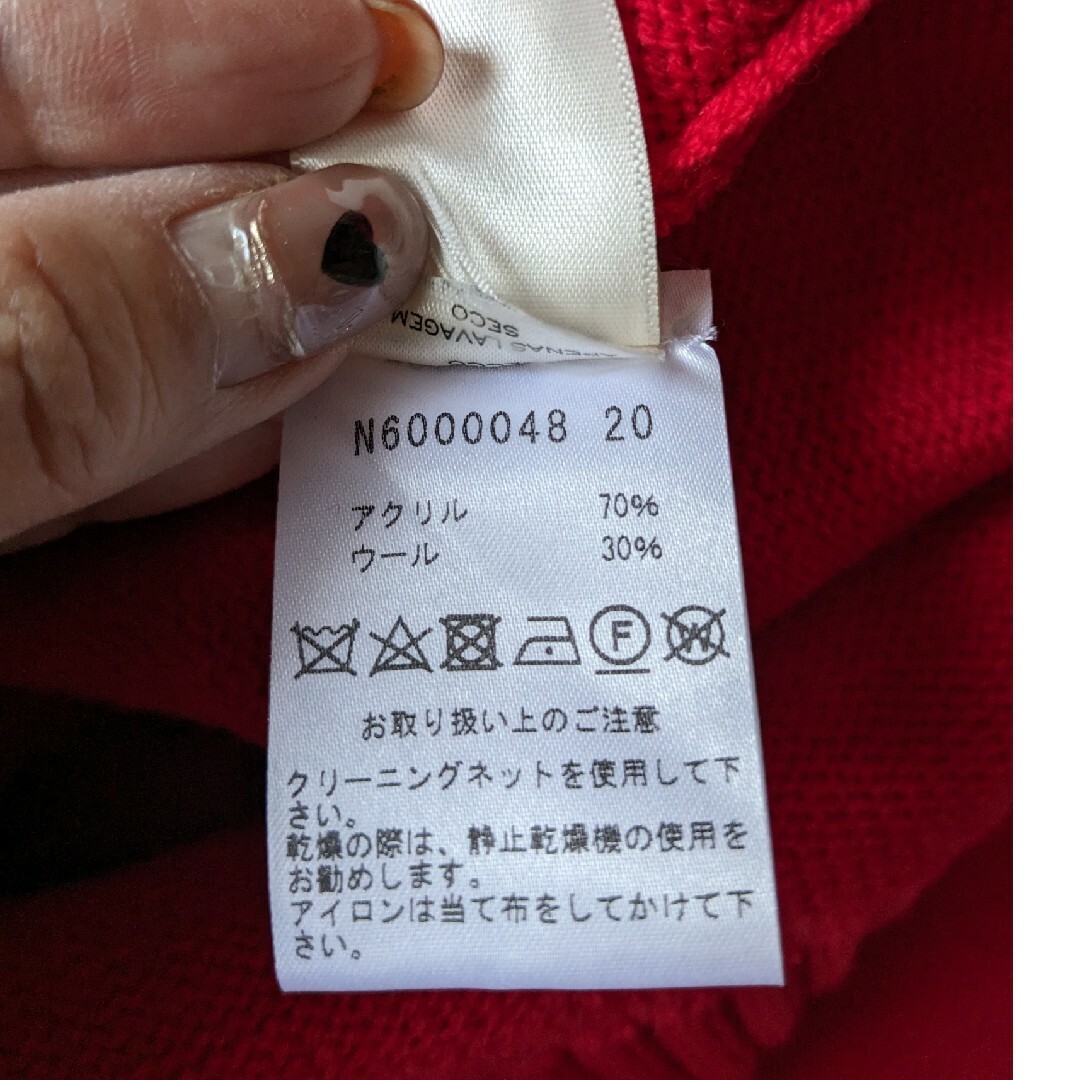 MARC JACOBS - マークジェイコブス◇ニット セーター 赤 音符 XS MARC JACOBS - マークジェイコブス◇ニット セーター 赤 音符 XS