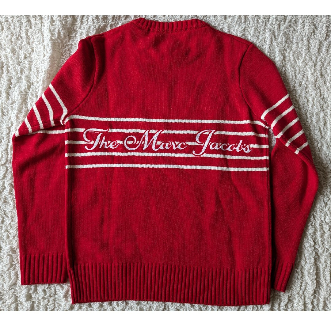 MARC JACOBS - マークジェイコブス◇ニット セーター 赤 音符 XS MARC JACOBS - マークジェイコブス◇ニット セーター 赤 音符 XS