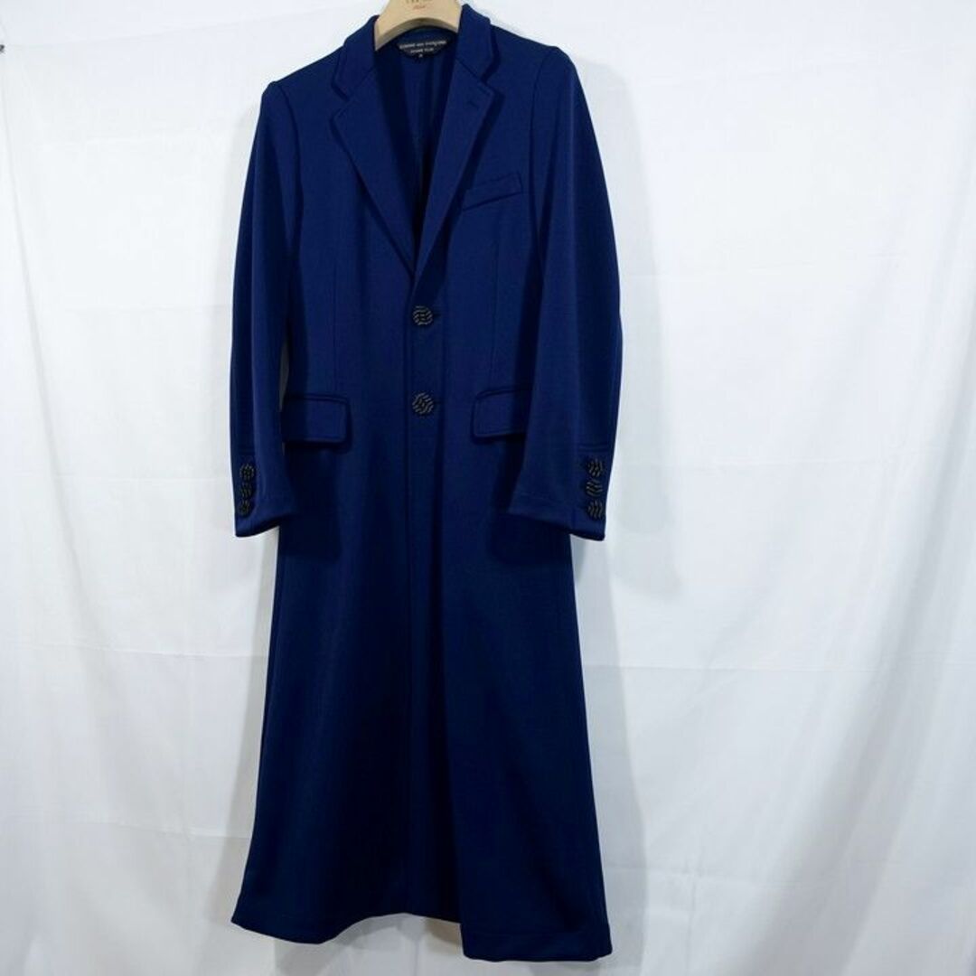 COMME des GARCONS HOMME PLUS(コムデギャルソンオムプリュス)の【美品】コムデギャルソンオムプリュス　春夏　ポリエステル地ロングコート メンズのジャケット/アウター(チェスターコート)の商品写真