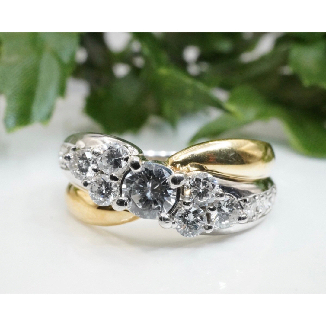 結婚指輪★総合計   0.77ct★ 天然 ダイヤモンド リング K18 PT900