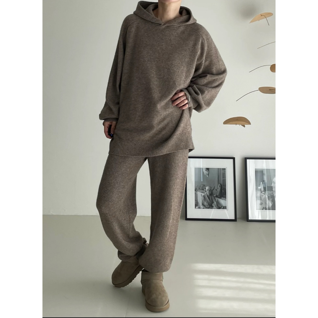 【美品】MELLOW KNIT /MOCA BROWN  セットアップSIZE