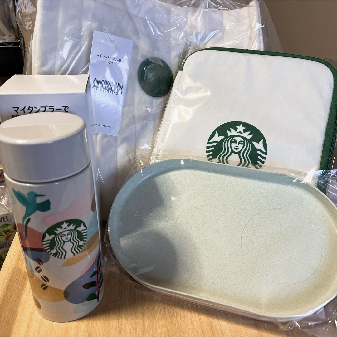 Starbucks Coffee(スターバックスコーヒー)のスタバ　福袋　2024　4点セット インテリア/住まい/日用品のキッチン/食器(その他)の商品写真