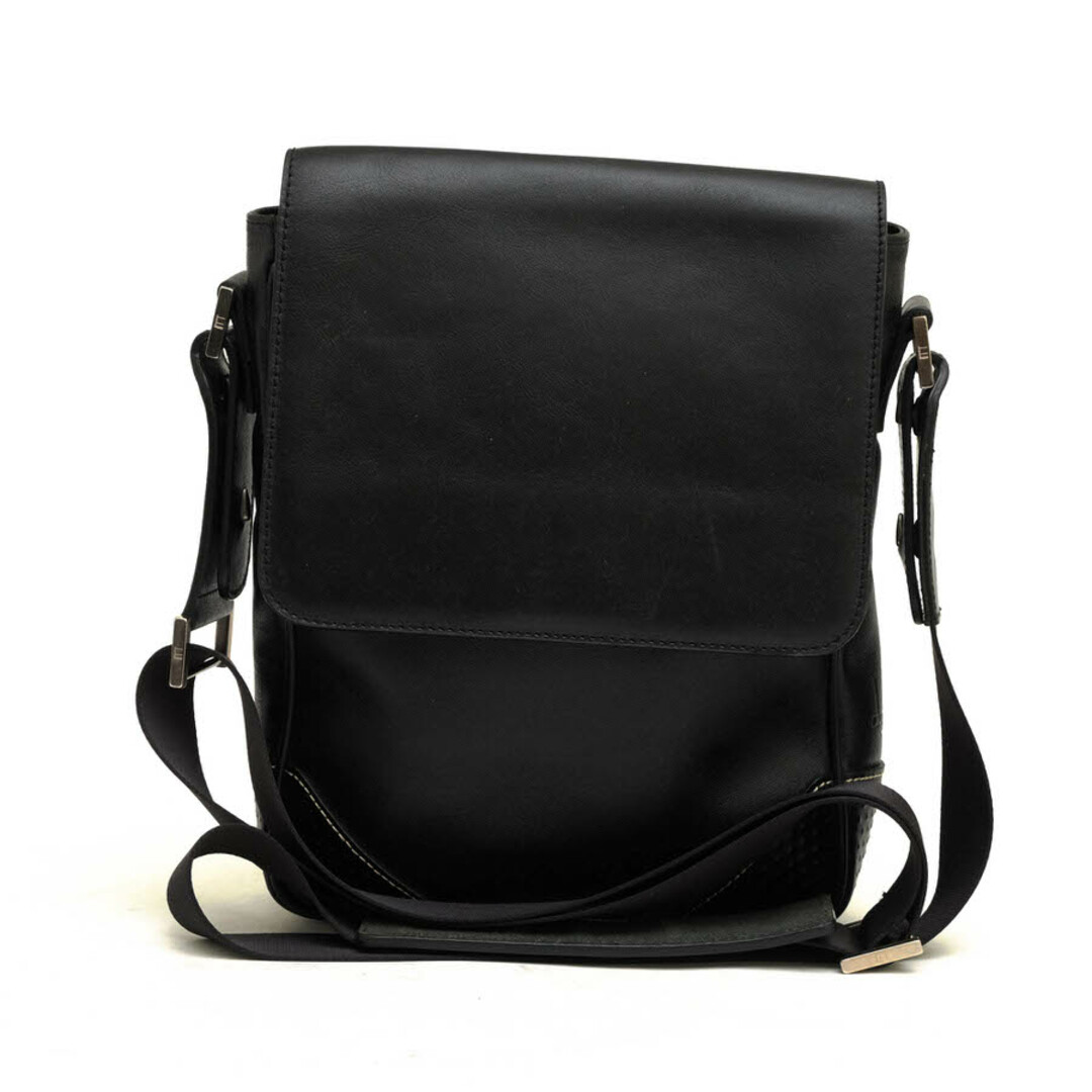 Dunhill(ダンヒル)のダンヒル／Dunhill バッグ ショルダーバッグ 鞄 メンズ 男性 男性用レザー 革 本革 ブラック 黒  L3G260A ADV8 ノースサウスバッグ フラップ式 ボディバッグ メンズのバッグ(ボディーバッグ)の商品写真