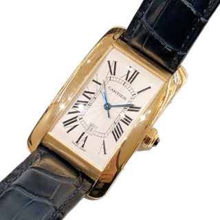 カルティエ(Cartier)の　カルティエ Cartier タンクアメリカンLM W2603156 ゴールド K18イエローゴールド 自動巻き メンズ 腕時計(その他)