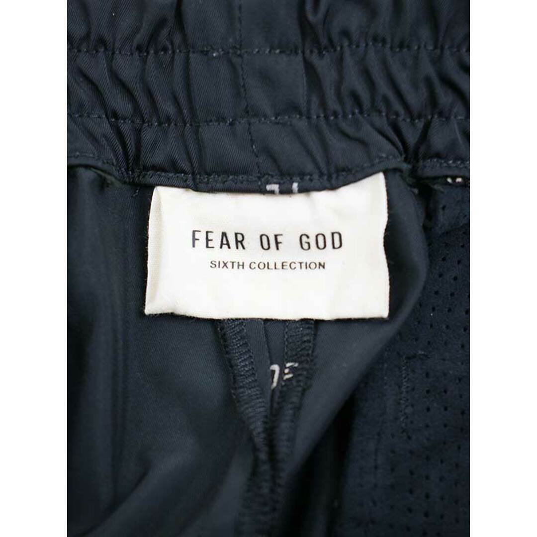 FEAR OF GOD フィアーオブゴッド SIXTH COLLECTION ロゴプリントナイロンパンツ ブラック S