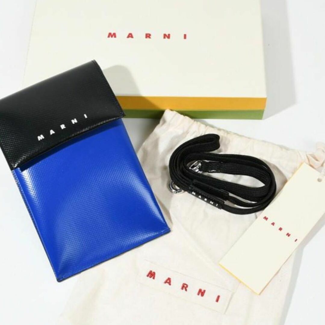 【新品未使用】マルニ スマホケース・ショルダー marni ブラック ホワイト