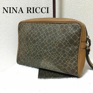 ニナリッチ(NINA RICCI)のレア✨NINA RICCI ニナリッチハンドバッグトートバッグブラウン茶総柄(トートバッグ)