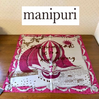 マニプリ(manipuri)の★新品★manipuri　マニプリ　シルクスカーフ６５　バルーン　ピンク(バンダナ/スカーフ)