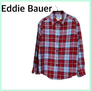 エディーバウアー(Eddie Bauer)の【美品】Eddie Bauer エディーバウアー 長袖シャツ XS チェック柄(シャツ/ブラウス(長袖/七分))